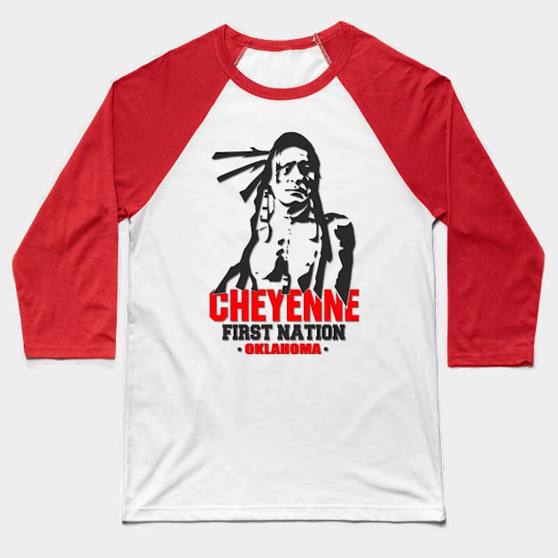 Cheyenne Indian Nation Baseball T-Shirt by comancha